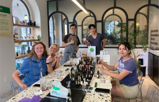 Perfume workshop for friend groups at NOTE