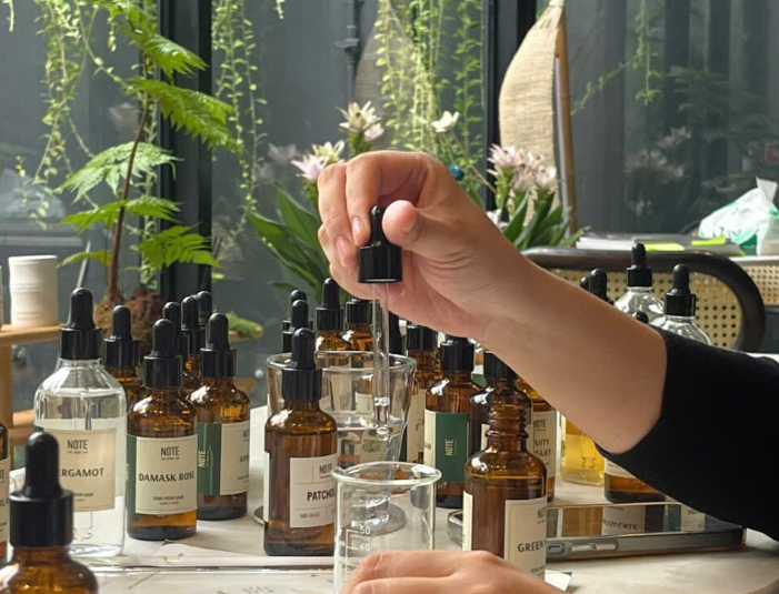 DIY perfume workshop scent perfume NOTE   The Scent Lab Autumn Sen Cinnamon Oakmoss