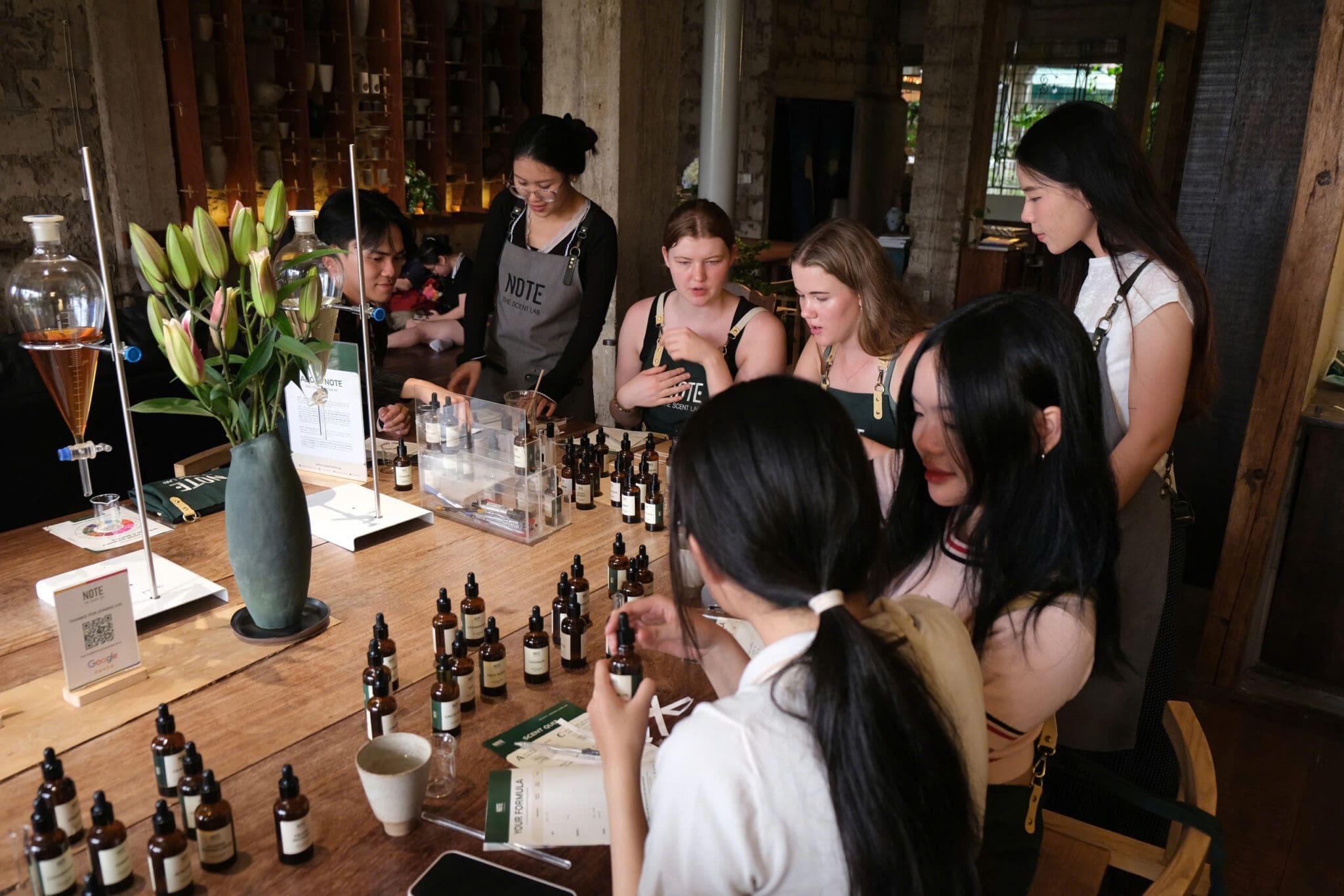 Perfume Making Workshop Vietnam Travel Experience Perfume Workshop Ho Chi Minh Cafe Apartment Thao Dien NOTE   The Scent Lab