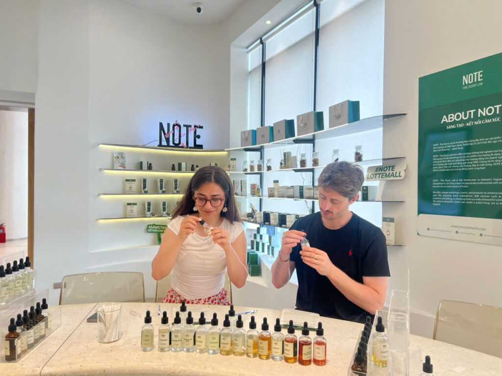 DIY Perfume Workshop Vietnam Travel Experience Perfume Making Workshop Ha Noi Local Activities NOTE   The Scent Lab
