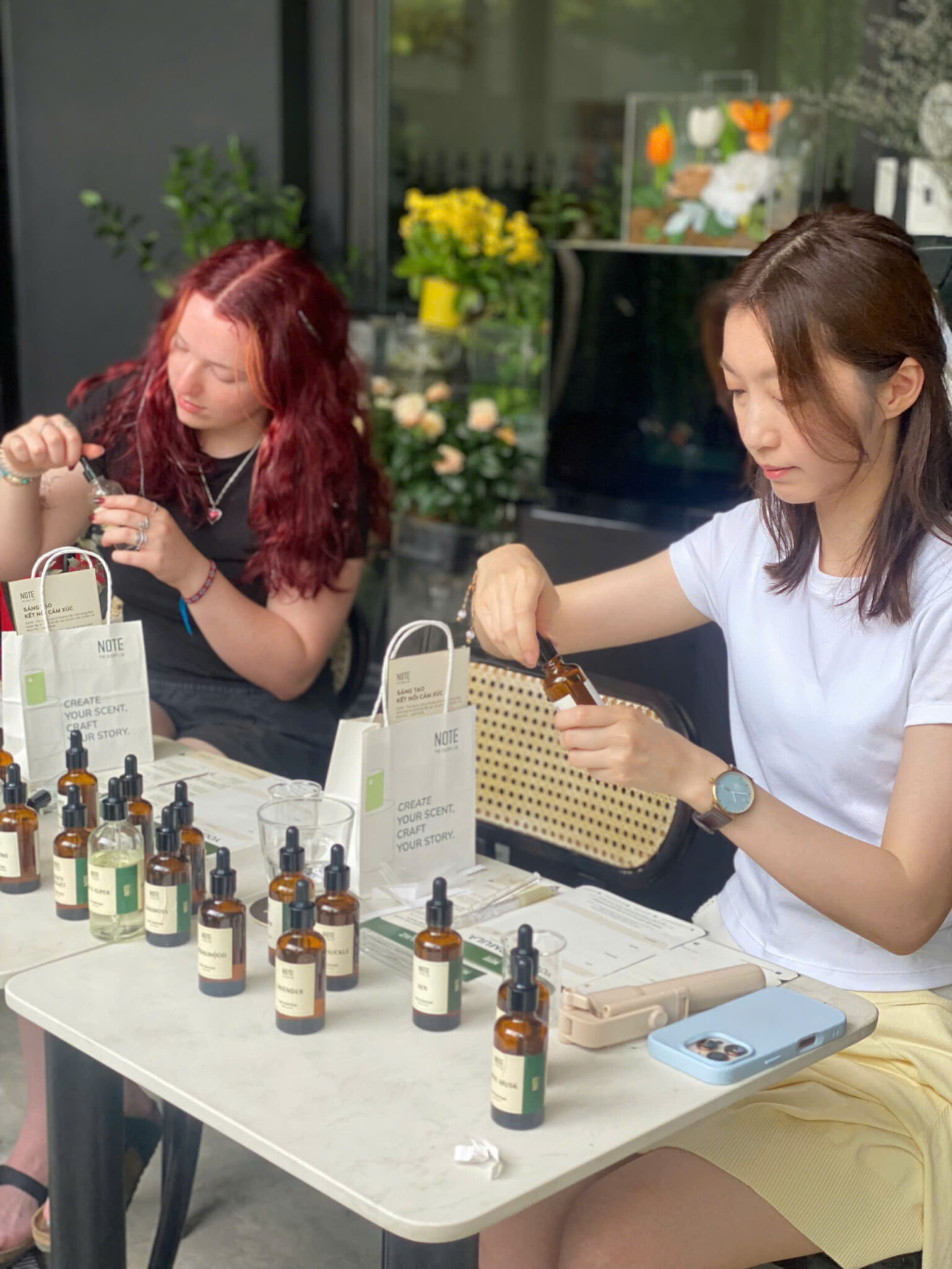 Custom Perfume Workshop, Signature Scent, Vietnam Travel Experience, Perfume Making Workshop Ho Chi Minh, Unique Souvenir Vietnam, NOTE - The Scent Lab.