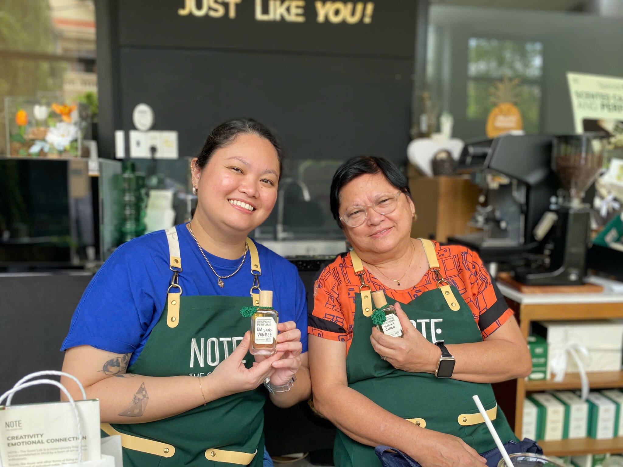 サイゴン 親友再会 香水 ワークショップ タオディエンのカスタム香水ボトル Sweet Candy