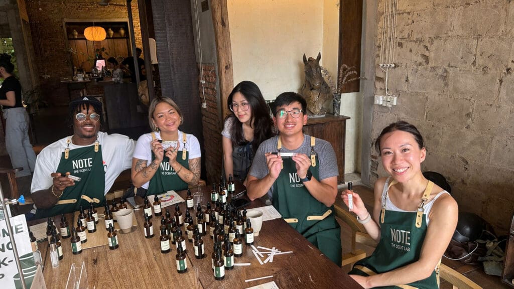 DIY perfume workshop NOTE   The Scent Lab Sen Vietnam
