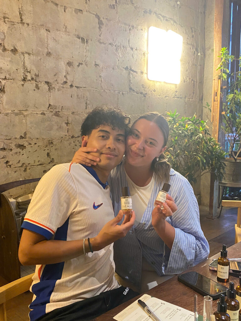 Couples couples perfume workshop matching perfume perfume making workshop Vietnam travel memory