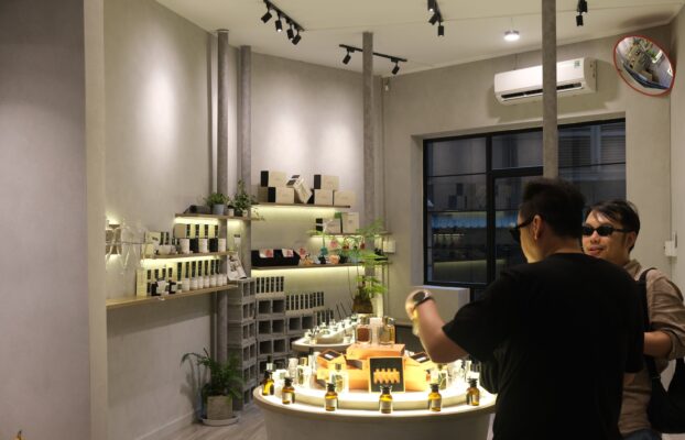 Perfume boutique at cafe apartment