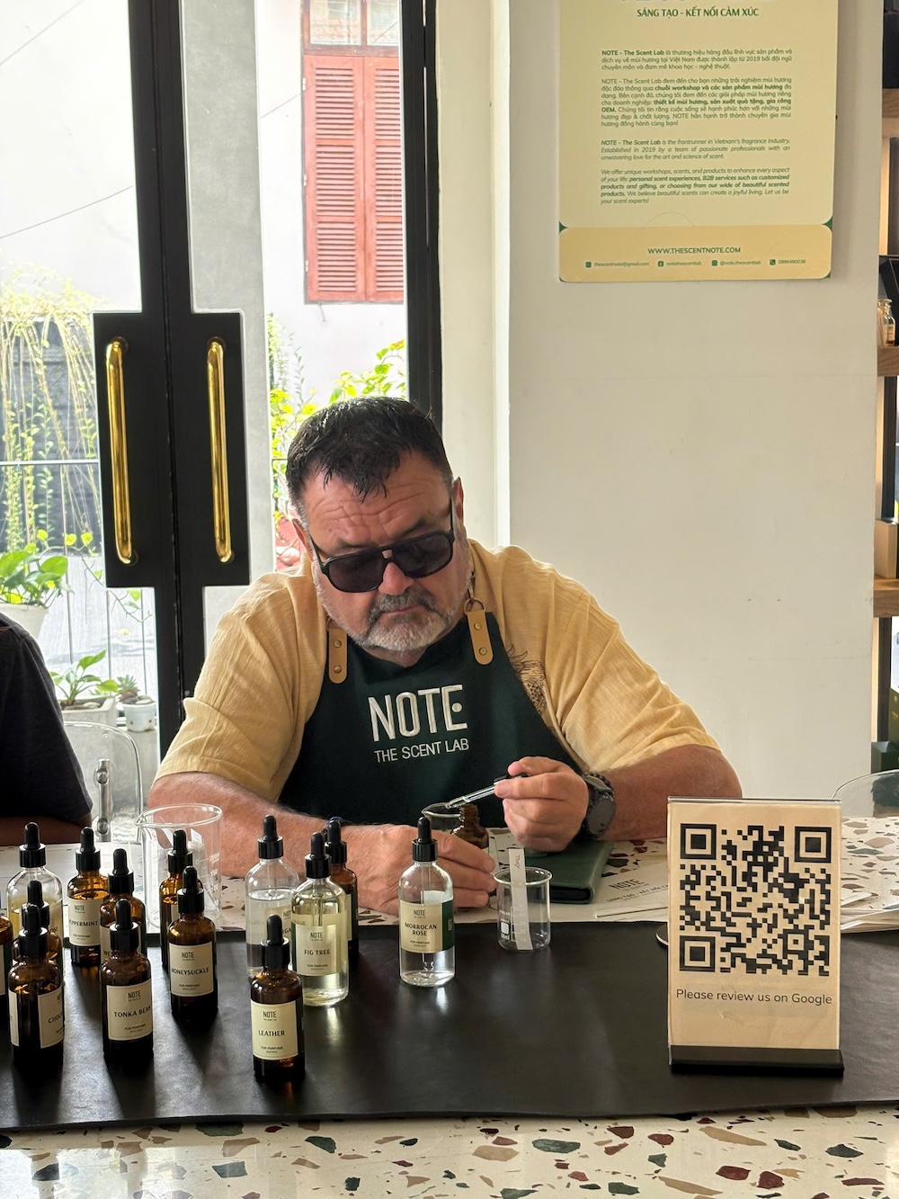 Bespoke fragrance Perfume Workshop by NOTE The Scent Lab Bespoke fragrance