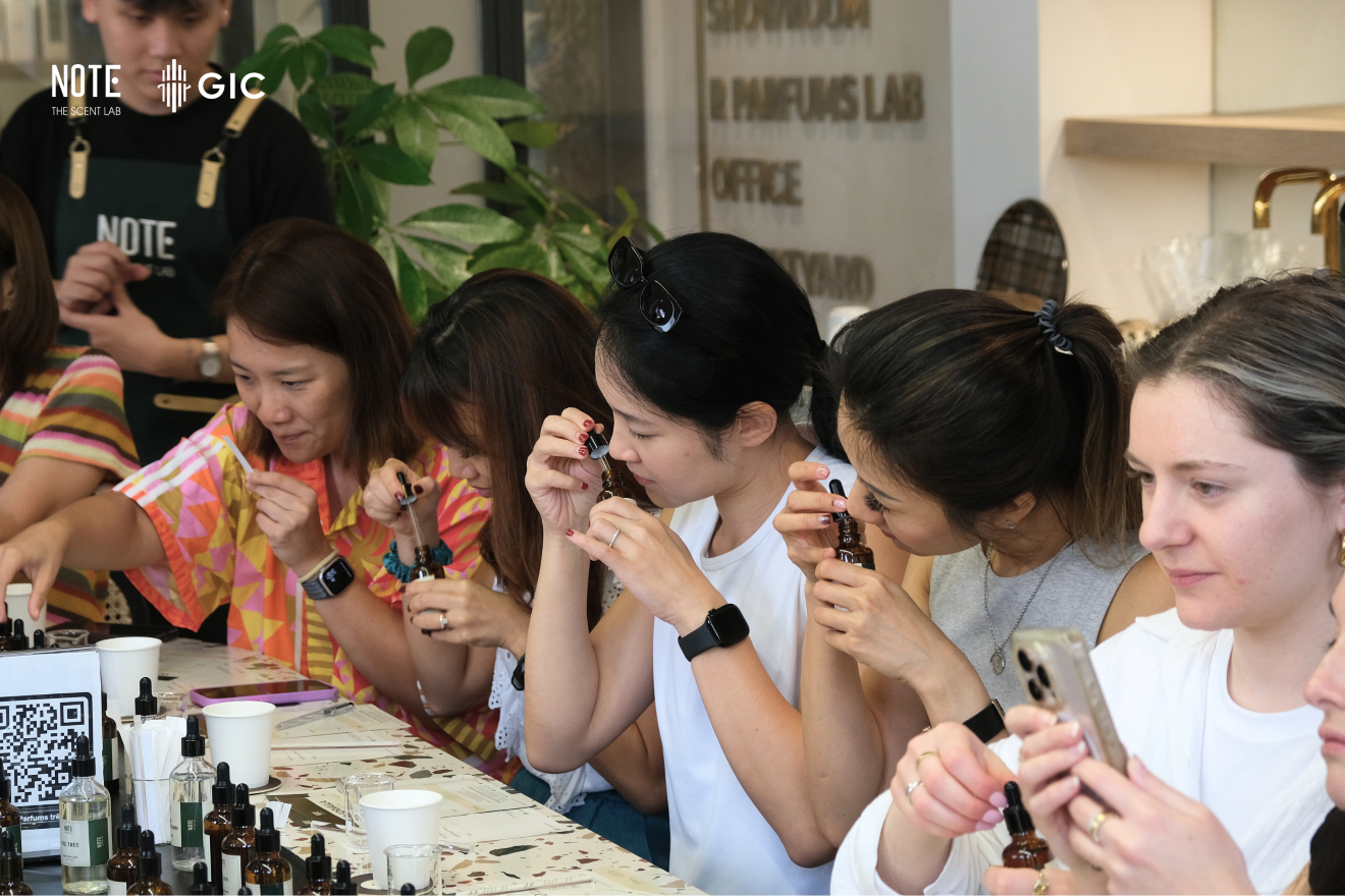 corporate perfume making workshop in Vietnam