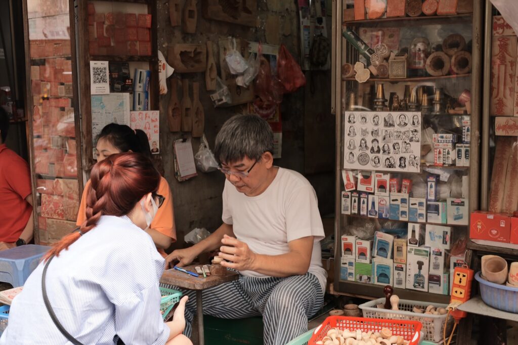 Wood carving workshop in Hanoi traditional Vietnamese wood carving unique experiences in Hanoi craft workshops in Hanoi Moc Thon Woodtales