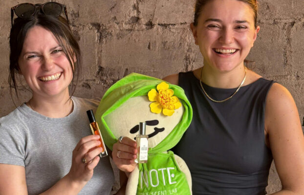 diysouvenirnotemascotfriends Perfume Workshop by NOTE The Scent Lab Friends with NOTE mascot and custom perfume bottles DIY souvenir Vietnam