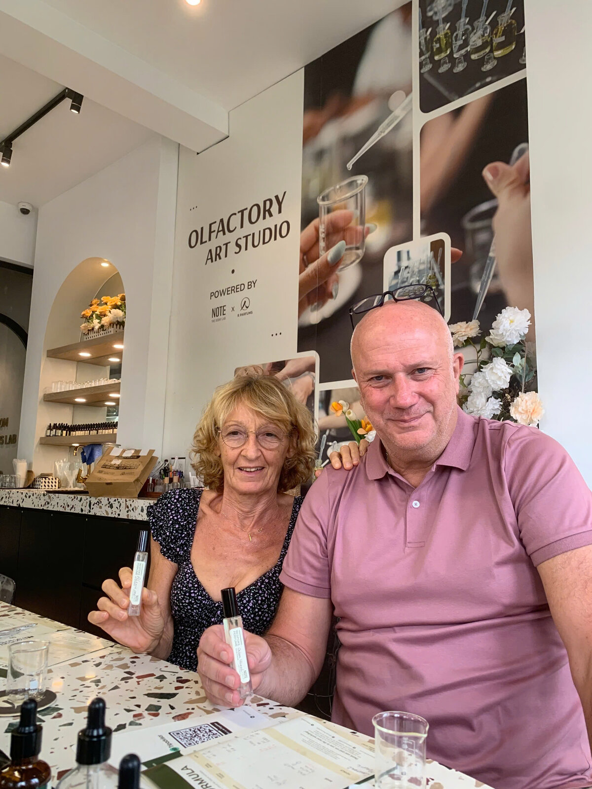 hands on perfume experience at NOTE The Scent Lab