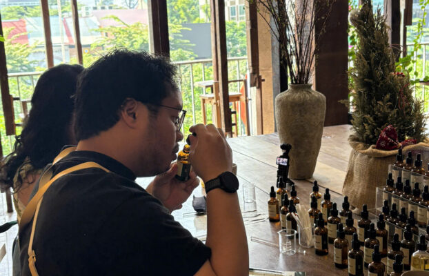 Perfume workshop inside Cafe Apartment on Nguyen Hue Walking Street Saigon