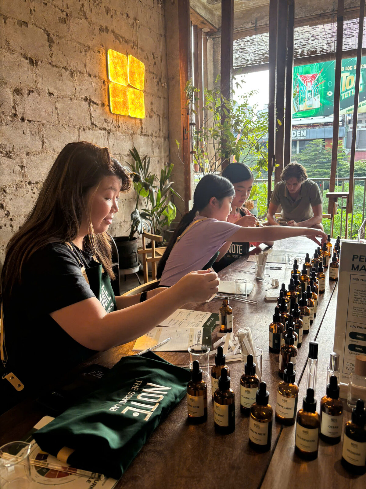 NOTE perfume workshop gift card — finished custom fragrance bottle