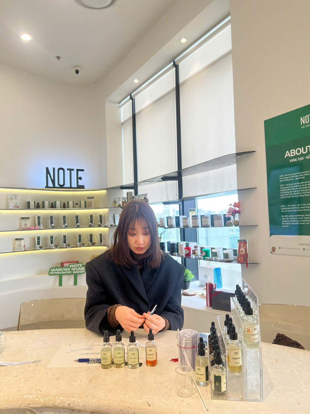Honeymoon couples perfume workshop Vietnam — NOTE Lotte Mall Hanoi