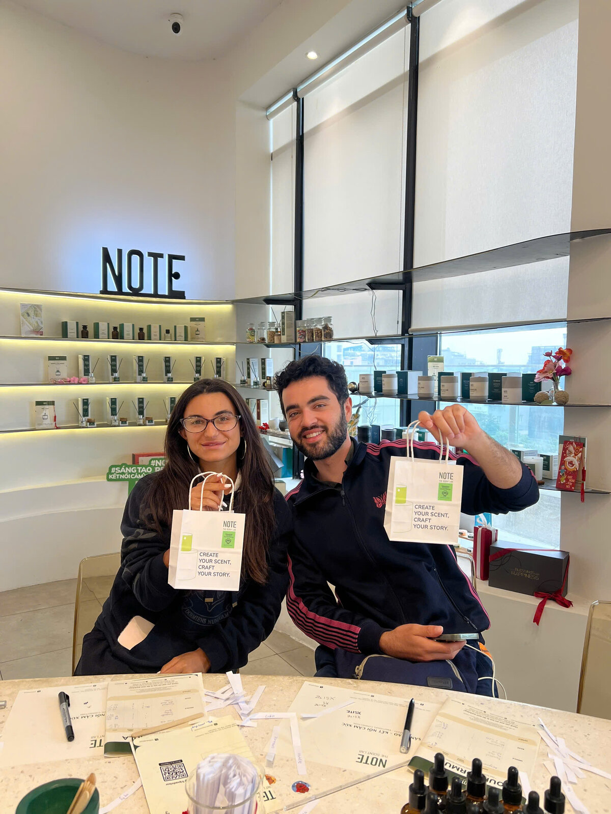 NOTE perfume workshop studio Saigon — the city finale to a Phu Quoc beach trip