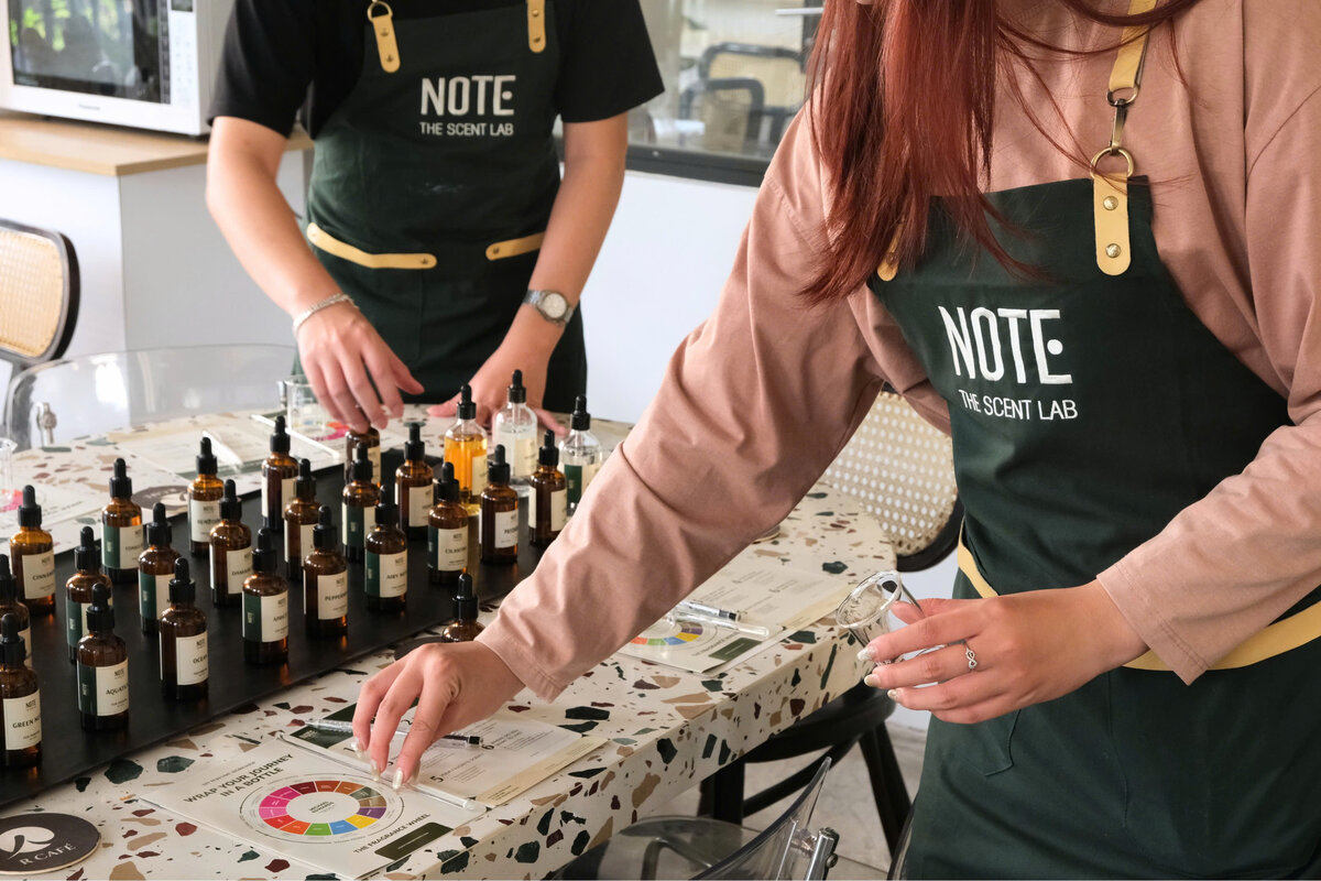 Vietnam scent journey perfume formula building at NOTE