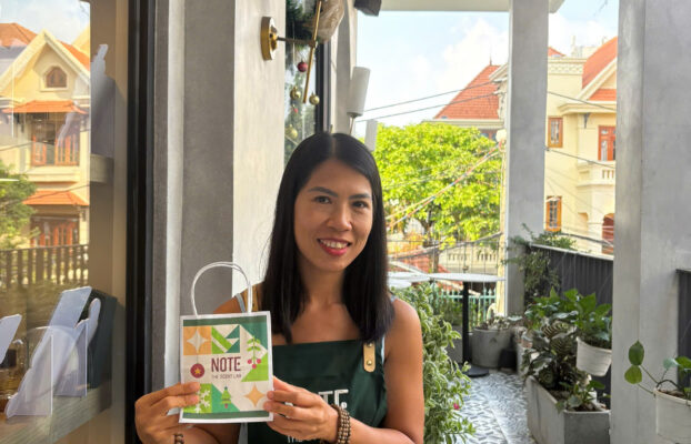 Perfume making workshop space at NOTE The Scent Lab Thao Dien