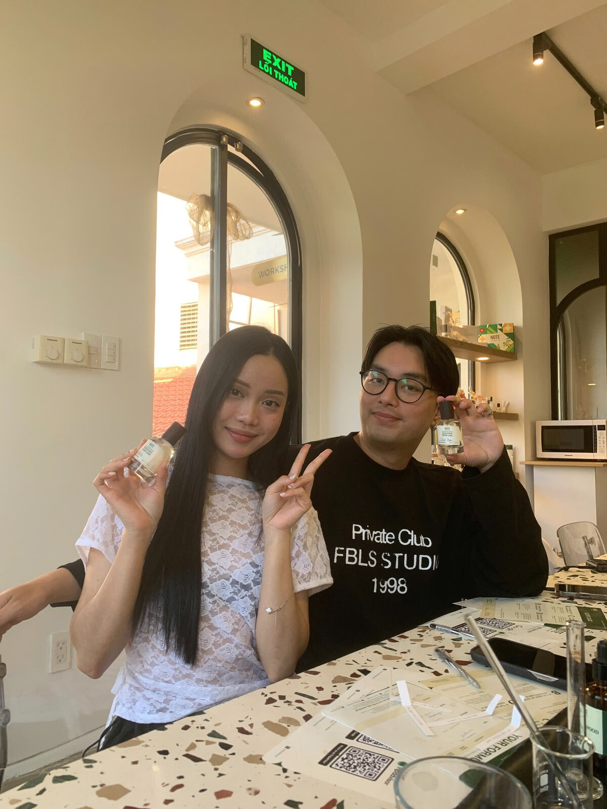 Inside a perfume workshop studio at NOTE The Scent Lab Saigon