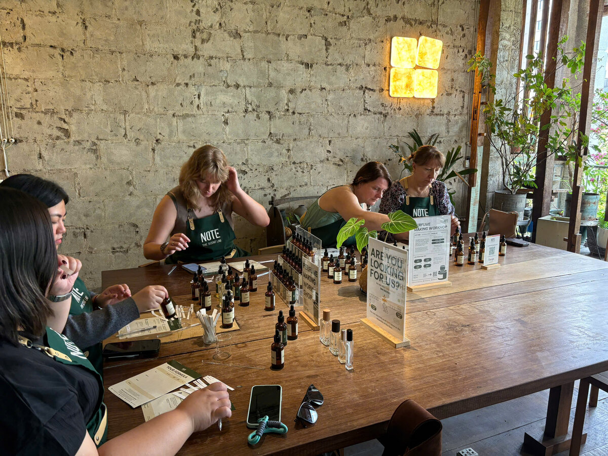 thingstodohcmcblendingfragrance Perfume Workshop by NOTE The Scent Lab Blending fragrance at perfume workshop Ho Chi Minh City