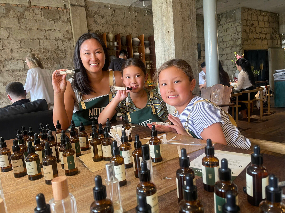 hands on perfume experience inside Cafe Apartment Saigon