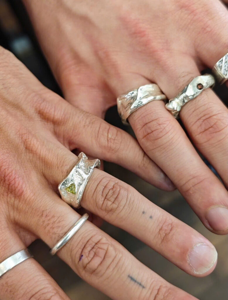 Gemstone silver clay ring workshop Silver making class Hanoi DIY jewelry workshop Vietnam craft workshops in Hanoi unique experiences in Hanoi